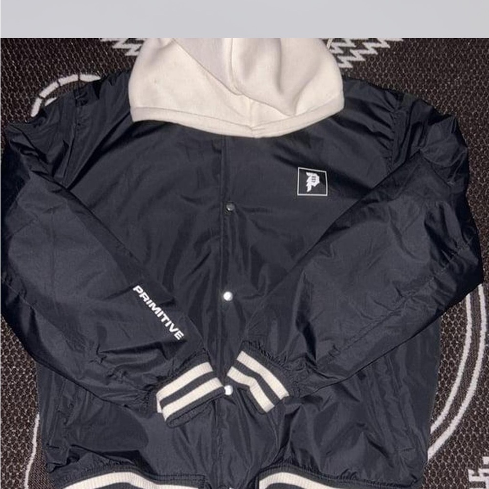 Primitive Black and White Jacket with Hood